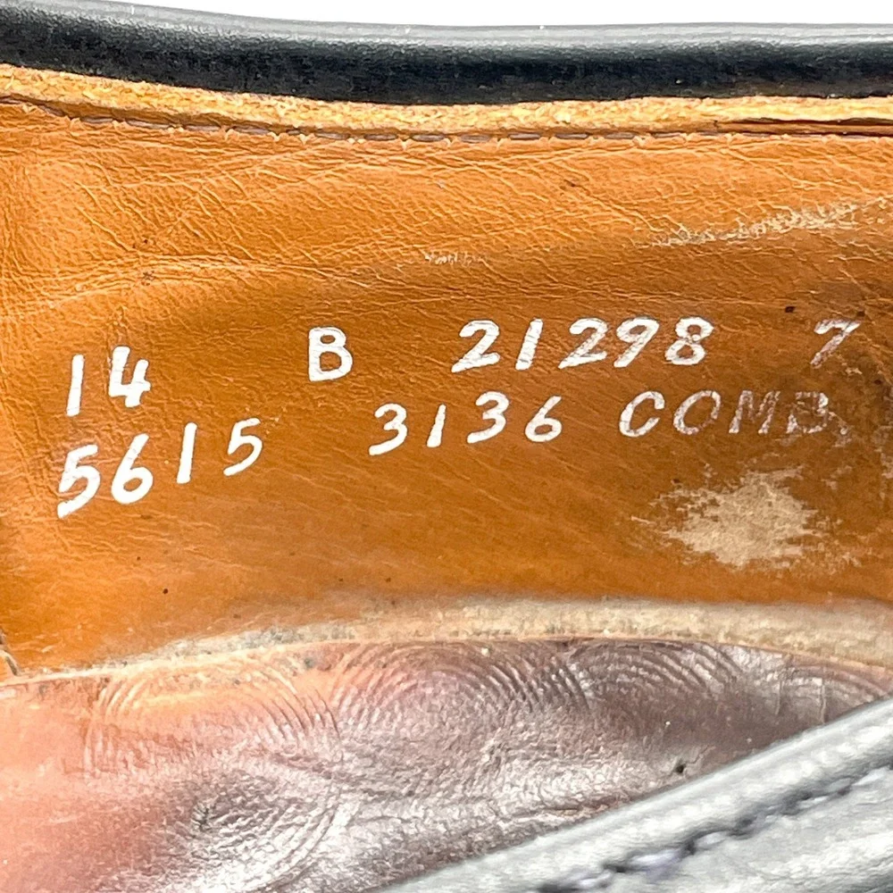 Allen Edmonds Mens 14 Park Avenue Cap Toe Oxford Black Leather Dress Shoes Derby